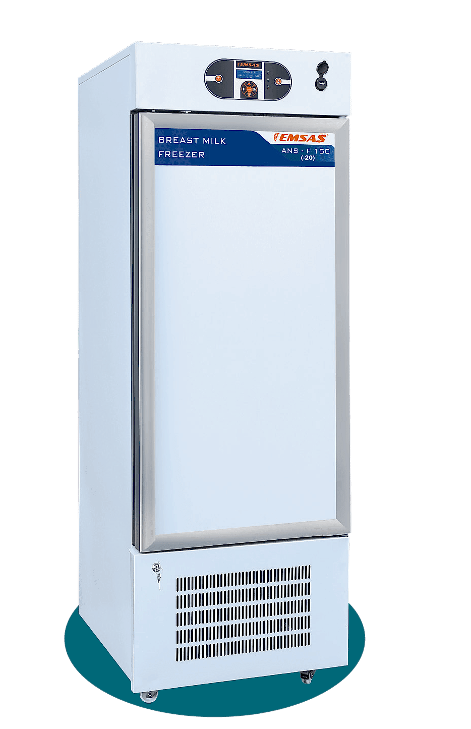 ANS-F 150 Yeni doğan üniteleri ve kadın doğum servisleri için özel olarak tasarlanmış süt bankası. -5°C ile -25°C arasında soğutma yapan model, anne sütünün besin değerini koruyarak güvenli muhafaza ve ideal sıcaklıkta saklama imkanı sağlar.(ultra low temperature freezer, Anne sütü saklama dolabı) ans serisi